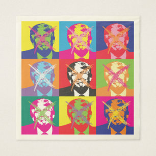Popart Trump Impeachment Party Servet