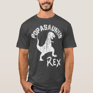 Popasaurus Re Cute Dinosaur Funny Fathers Day Gift T-shirt