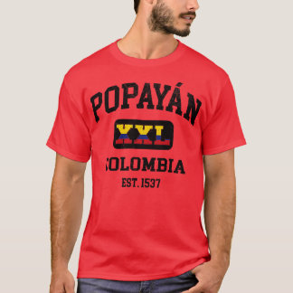 Popayan Colombia XXL Atletisch ontwerp T-shirt