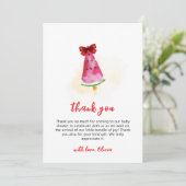 Popcicle klaar voor Pop Ice Cream Baby shower Bedankkaart (Staand voorkant)