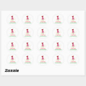 Popcicle klaar voor Pop Ice Cream Baby shower Ronde Sticker (Vel)