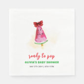 Popcicle klaar voor Pop Ice Cream Baby shower Servet (Voorkant)