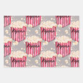 Popcorn 3 pack Gift Wrap Inpakpapier Vel (Voorkant 2)