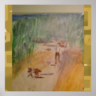 Popcorn Anime Abstract Poster