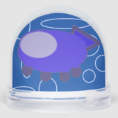 Popcorn Anime Blue Ruimteschip Luchtvaart Sneeuwbol (Achterkant)
