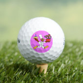 Popcorn Anime Chef Ducky Kazoo Roze Golfballen (Insitu Shirt)