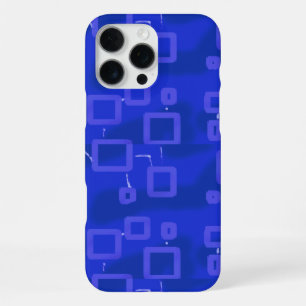 Popcorn Anime Circuit in Snoep Blauw Geometrisch iPhone 16 Pro Max Hoesje