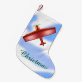 Popcorn Anime Cool Red Aviation Christmas Stocking Kleine Kerstsok (Voorkant (Hangend))