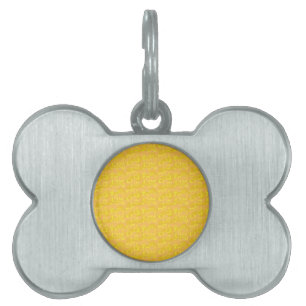 Popcorn Anime Digitale Zon in een Bone Pet Tag Huisdieren Naamplaatje