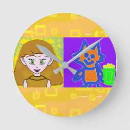 Popcorn Anime Een Moment Alsjeblieft Wandklok