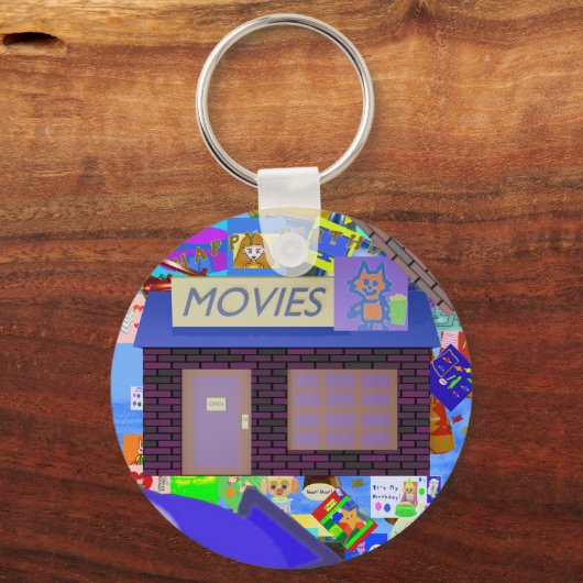 Popcorn Anime Films Sleutelhanger (Voorkant)