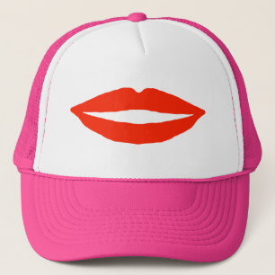 Popcorn Anime Funny Red Lips Trucker Pet