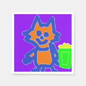 Popcorn Anime Papieren servetten (Voorkant)