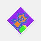 Popcorn Anime Papieren servetten (Hoek)