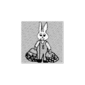 Popcorn Anime Professor Bunny Rabbit Rubberstempel (Afrduk)
