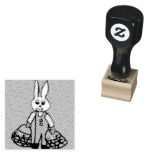 Popcorn Anime Professor Bunny Rabbit Rubberstempel
