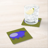 Popcorn Anime Puppy Ruimteschip Papier Onderzetter (Insitu)