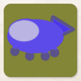 Popcorn Anime Puppy Ruimteschip Papier Onderzetter