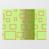 Popcorn Anime Red Green Box Abstract Window Cling Raamsticker (Vel)