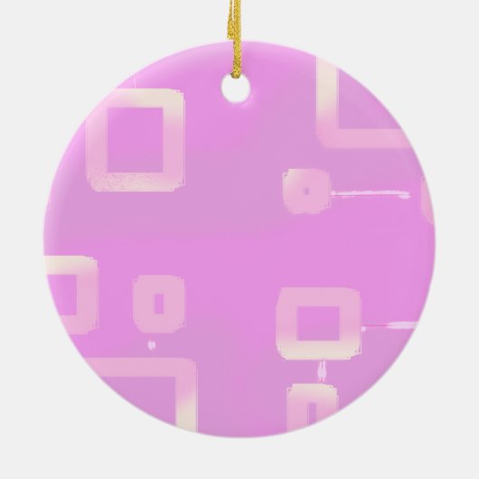 Popcorn Anime Roze Streep Ornament (Achterkant)