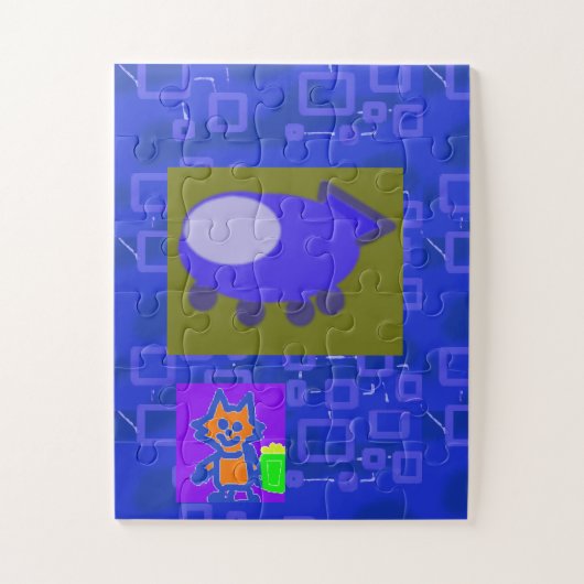 Popcorn Anime Ruimteschip Puzzel (Verticaal)