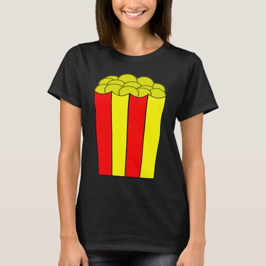 Popcorn Antiek Retro Popcorn 3 T-shirt (Voorkant)