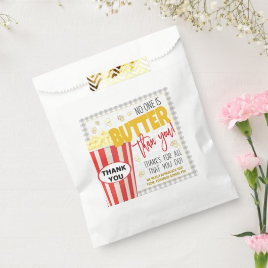 Popcorn Appreciation Favor Treat Tassen Bedankzakje (Gezegeld)