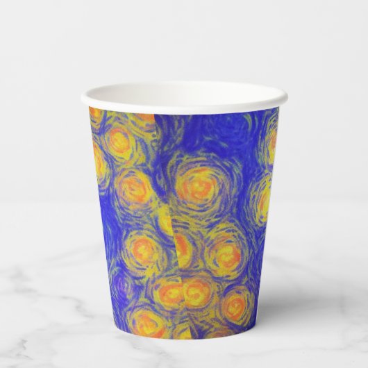 Popcorn Art Papieren Bekers (Achterkant)