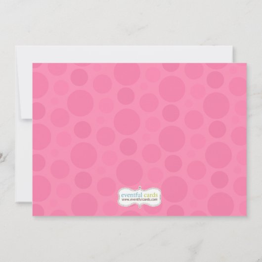 Popcorn Baby shower Invitation Kaart (Achterkant)