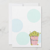 Popcorn Baby shower Kaart (Achterkant)