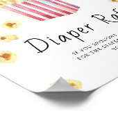 Popcorn baby shower - luier tombola poster (Hoek)