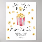 Popcorn baby shower - Mom-osa bar Poster (Voorkant)