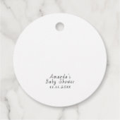 Popcorn Baby shower Pop het als ze poppen Bedankjes Labels (Achterkant)