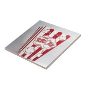 Popcorn Bag red Vintage Tegeltje (Zijkant)