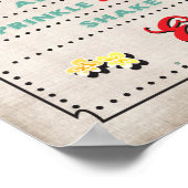 Popcorn Bar Menu Partijbord Poster (Hoek)