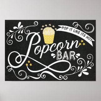 Popcorn Bar Poster