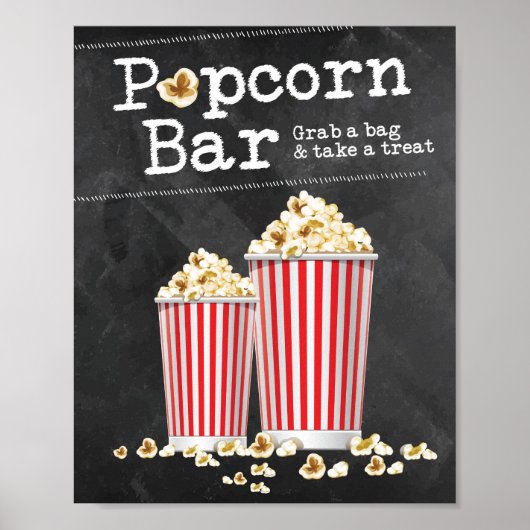 Popcorn Bar Poster (Voorkant)
