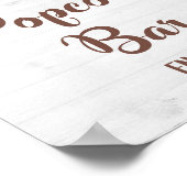 POPCORN BAR Sunflower Shower of partijsymbool Poster (Hoek)