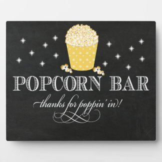 Popcorn Bar Tafel Easel Fotoplaat