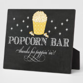 Popcorn Bar Tafel Easel Fotoplaat (Zijkant)