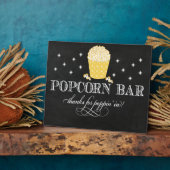 Popcorn Bar Tafel Easel Fotoplaat (Zijkant)