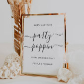 Popcorn Bar-teken | Moderne bruiloft afdrukbaar Reclamebord Met Voetstuk