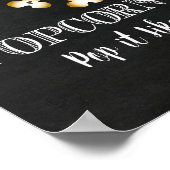 Popcorn Bar-teken - Pop het alsof het heet is Poster (Hoek)