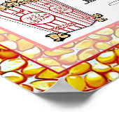 Popcorn Bar Wedding of Baby shower Sign Poster (Hoek)