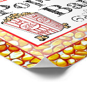 Popcorn Bar Wedding of Baby shower Sign Poster (Hoek)