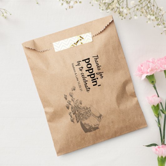 Popcorn Bedankzakje (Gezegeld)