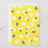 Popcorn Bioscoop Kinderen Verjaardagsfeestje Kaart (Achterkant)