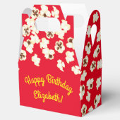 Popcorn Birthday Party Movie Theater Bedankdoosjes (Geopend)