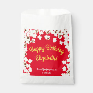 Popcorn Birthday Party Movie Theater Bedankzakje