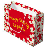 Popcorn Birthday Party Movie Theater Groot Cadeauzakje (Voorkant Gekanteld)